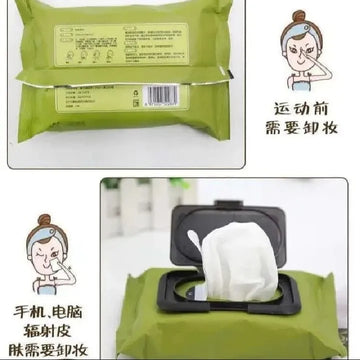 Avocado Makeup Remover Wipes | Gentle Cleansing & Moisturizing Facial Wipes | Deep Clean for Eyes & Lips