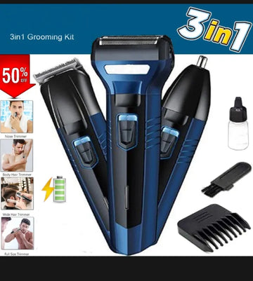Shaving Machine 3 In 1 Rechargeable Hair Clipper Shaver beard Styling Trimmer Hair Removal machine for men