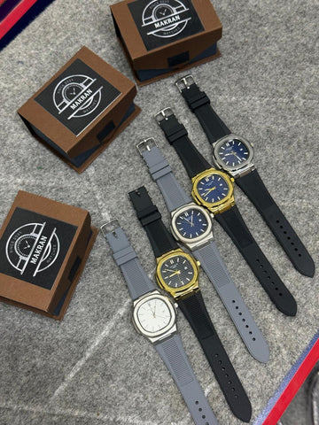 Makran Premium Collection – Luxury Rubber Strap Watches”