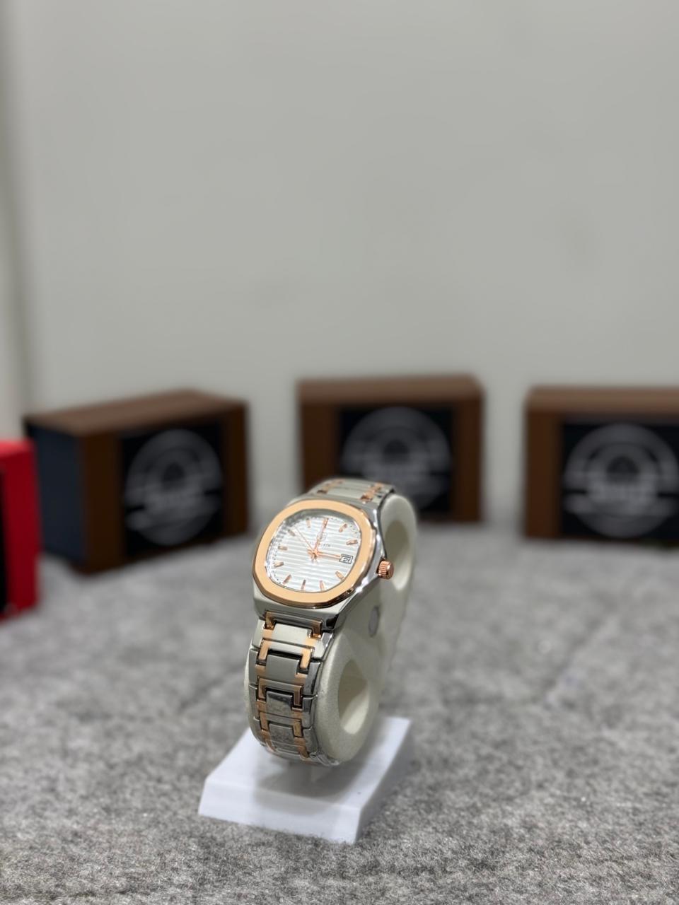 Makran Royal Classic – Two Tone Silver & Rose Gold Watch