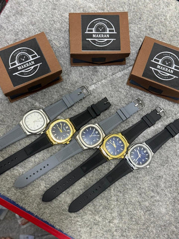 Makran Sporty Silicone Strap Chronograph Series