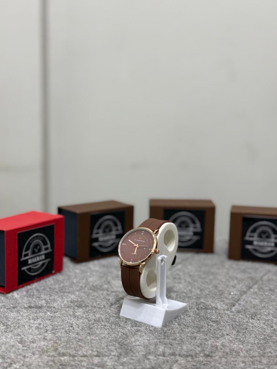 Makran Minimalist Men's Watches with Silicone Straps