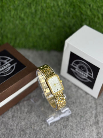 Michael Kors Gold-Tone Rectangular Ladies Watch – Elegant Luxury Design