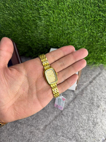 Classic Gold Tank-Style Ladies' Watch – Heritage Edition