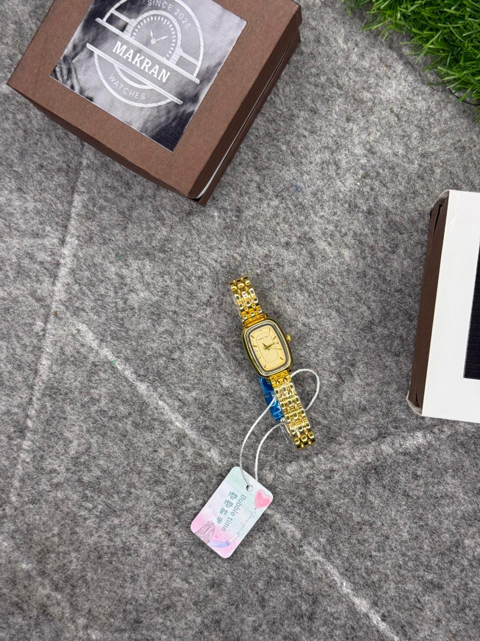 Classic Gold Tank-Style Ladies' Watch – Heritage Edition